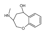 (3S,5R)-3-(Methylamino)-2,3,4,5-tetrahydro-1-benzoxepin-5-ol结构式