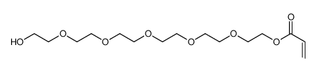 17-hydroxy-3,6,9,12,15-pentaoxaheptadecyl acrylate结构式