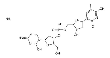 2'-DEOXYCYTIDYLYL(3'5')-THYMIDINEAMMONIU M structure