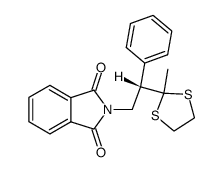 (+)-3,3-ethylenedithio-2-phenyl-1-phthalimidobutane结构式