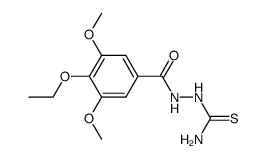2-(4-ethoxy-3,5-dimethoxybenzoyl)hydrazine-1-carbothioamide结构式