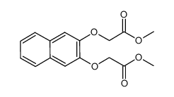 (3-methoxycarbonylmethoxynaphthalen-2-yloxy)acetic acid methyl ester结构式