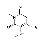 4(3H)-Pyrimidinone,2,6-diamino-3-methyl-5-(methylamino)-(9CI) picture