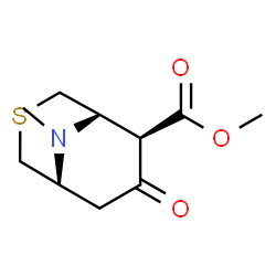 3-Thia-9-azabicyclo[3.3.1]nonane-6-carboxylicacid,9-methyl-7-oxo-,methylester,(1R,5S,6R)-rel-(9CI)结构式