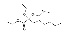 ethyl 2-ethoxy-2-((methylthio)methoxy)octanoate Structure