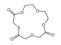 1,4,7,10-tetraoxa-13-thiacyclopentadecane-3,11,14-trione Structure