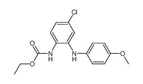 ethyl (4-chloro-2-((4-methoxyphenyl)amino)phenyl)carbamate结构式