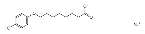 monosodium salt of 8-(4-hydroxyphenoxy)octanoic acid结构式