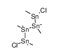 1,4-dichloro-1,1,2,2,3,3,4,4-octamethyltetrastannane结构式