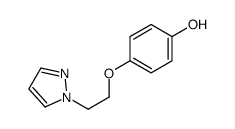 4-(2-pyrazol-1-ylethoxy)phenol Structure