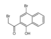 2-bromo-1-(4-bromo-1-hydroxynaphthalen-2-yl)ethanone Structure