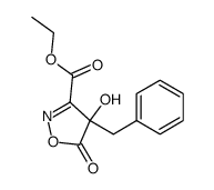 4-benzyl-4-hydroxy-5-oxo-isoxazoline-3-carboxylic acid ethyl ester Structure