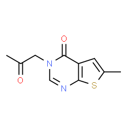 Thieno[2,3-d]pyrimidin-4(3H)-one, 6-methyl-3-(2-oxopropyl)- (9CI) structure