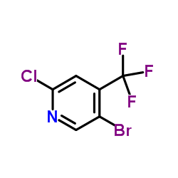 5-溴-2-氯-4-(三氟甲基)吡啶结构式