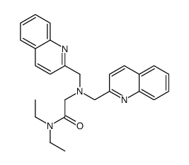 2-[bis(quinolin-2-ylmethyl)amino]-N,N-diethylacetamide结构式