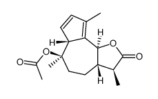 (3S,3aS,6R,6aR,9bS)-3,6,9-trimethyl-2-oxo-2,3,3a,4,5,6,6a,9b-octahydroazuleno[4,5-b]furan-6-yl acetate Structure