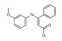 3-(3-methoxyphenyl)tellanyl-3-phenylprop-2-enoyl chloride结构式