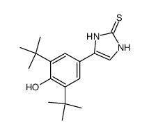4-(3,5-di-tert-butyl-4-hydroxyphenyl)-2-thioxo-4-imidazoline结构式