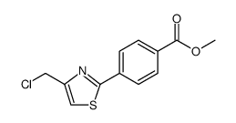 4-(4-(氯甲基)噻唑-2-基)苯甲酸甲酯结构式