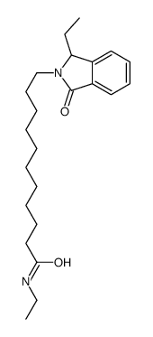 N-ethyl-11-(1-ethyl-3-oxo-1H-isoindol-2-yl)undecanamide结构式