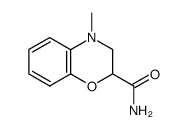 3,4-Dihydro-4-methyl-2H-1,4-benzoxazin-2-carboxamid结构式