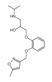 1-Isopropylamino-3-[2-(5-methyl-isoxazol-3-ylmethoxy)-phenoxy]-propan-2-ol Structure