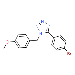 5-(4-bromophenyl)-1-[(4-methoxyphenyl)methyl]-1,2,3,4-tetrazole结构式