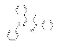 1-phenyl-1-(1-phenyl-1-(2-phenylhydrazono)propan-2-yl)hydrazine Structure