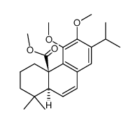 11,12-dimethoxy-abieta-6,8,11,13-tetraen-20-oic acid methyl ester Structure