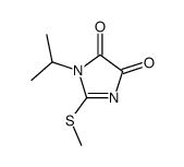 1-isopropyl-2-methylsulfanyl-1H-imidazole-4,5-dione结构式