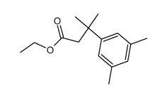 3-(3,5-dimethyl-phenyl)-3-methyl-butyric acid ethyl ester结构式