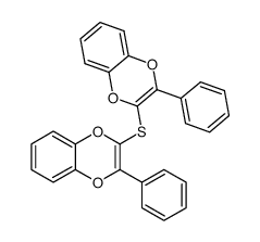 bis(3-phenyl-1,4-benzodioxin-2-yl) sulfide结构式