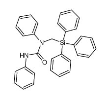 1,3-diphenyl-1-((triphenylsilyl)methyl)urea结构式