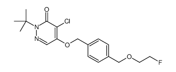 2-tert-butyl-4-chloro-5-[[4-(2-fluoroethoxymethyl)phenyl]methoxy]pyridazin-3-one结构式