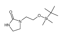 1-[2-(tert-butyldimethylsilanyloxy)ethyl]imidazolidin-2-one Structure