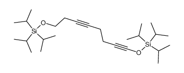 1,8-Bis-triisopropylsilanyloxy-octa-1,5-diyne结构式