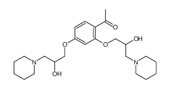 1-[2,4-bis(2-hydroxy-3-piperidin-1-ylpropoxy)phenyl]ethanone结构式