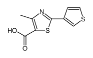 4-Methyl-2-(3-thienyl)thiazole-5-carboxylic acid structure