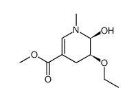 3-Pyridinecarboxylicacid,5-ethoxy-1,4,5,6-tetrahydro-6-hydroxy-1-methyl-,methylester,trans-(9CI) structure