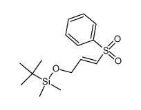 trans-1-(phenylsulfonyl)-3-<(tert-butyldimethylsilyl)oxy>-1-propene Structure