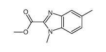 methyl 1,5-dimethylbenzimidazole-2-carboxylate结构式