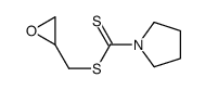 oxiran-2-ylmethyl pyrrolidine-1-carbodithioate结构式