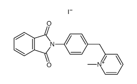 N-methyl-2-(p-phthalimidobenzyl)pyridinium iodide Structure