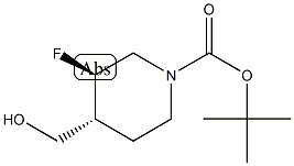 (3R,4R)-rel-3-氟-4-(羟甲基)哌啶-1-羧酸叔丁酯图片
