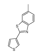 6-Methyl-2-thiophen-3-yl-benzothiazole结构式