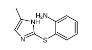 2-[(5-methyl-1H-imidazol-2-yl)sulfanyl]aniline Structure