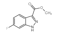 6-氟-1H-吲唑-3-羧酸甲酯结构式