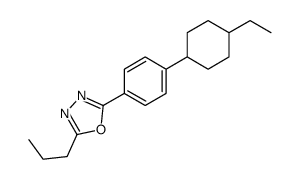 2-[4-(4-ethylcyclohexyl)phenyl]-5-propyl-1,3,4-oxadiazole结构式