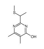 5,6-dimethyl-2-(1-methylsulfanylethyl)-1H-pyrimidin-4-one Structure