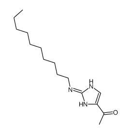 1-[2-(decylamino)-1H-imidazol-5-yl]ethanone结构式